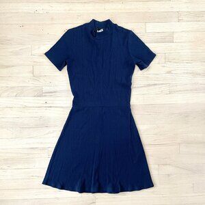 Reformation Navy Stowe Dress S